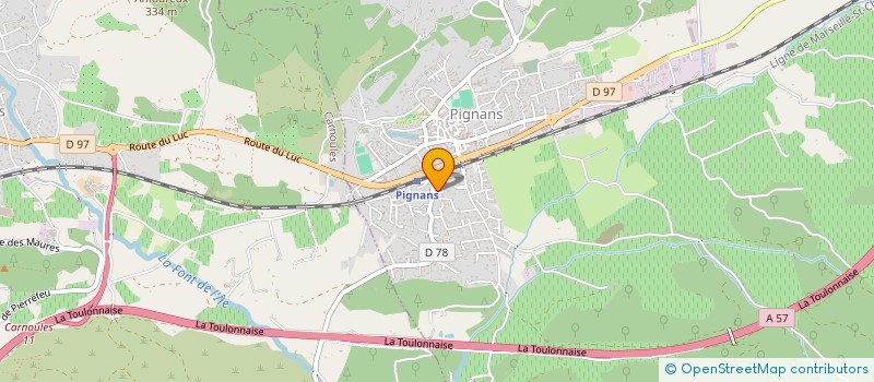 localisation de l'entreprise LCPN EVENT 83  PIGNANS