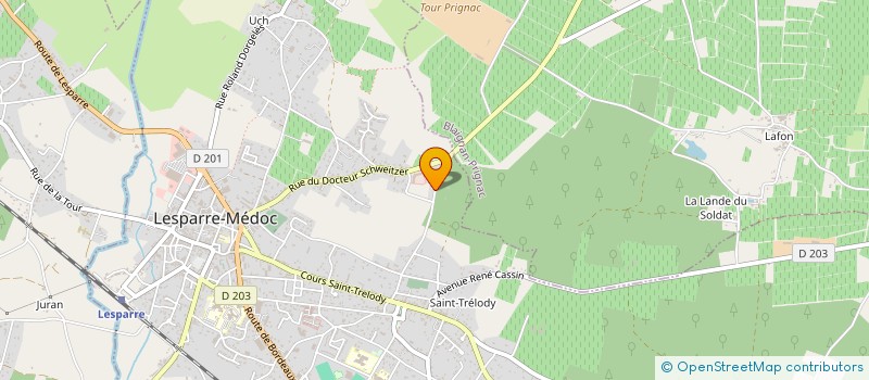 localisation de l'entreprise LCPX  LESPARRE-MEDOC