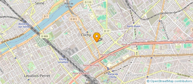 localisation de l'entreprise LCR à CLICHY