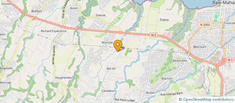 localisation de l'entreprise LCR LES CLES ANIM'  BAIE-MAHAULT