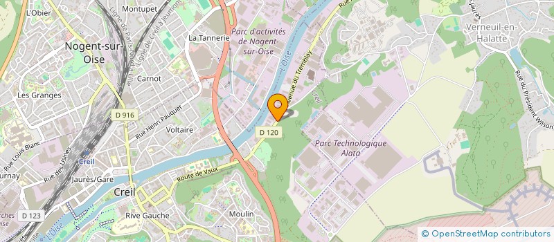 localisation de l'entreprise LCRBV à CREIL