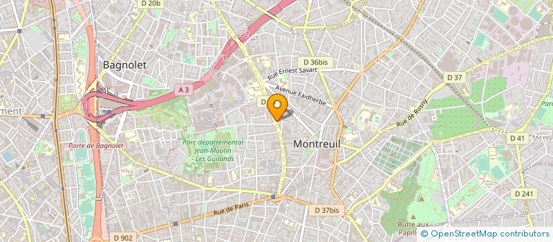 localisation de l'entreprise LCRL à MONTREUIL