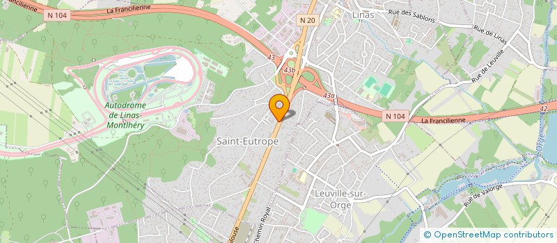 localisation de l'entreprise LCRS AUTO à LINAS