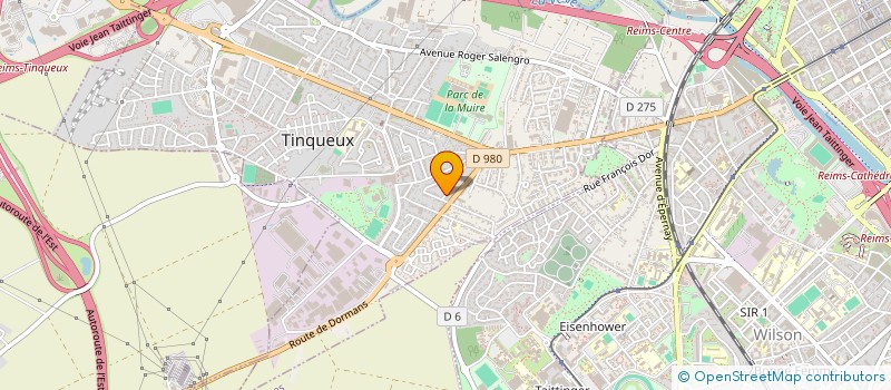 localisation de l'entreprise LCS  TINQUEUX