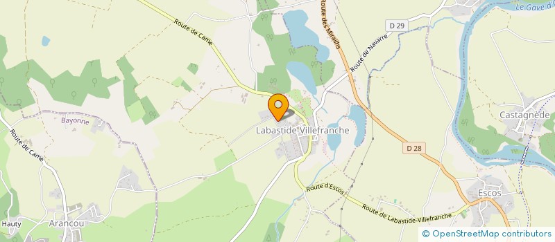 localisation de l'entreprise LCS GREEN GARDEN  LABASTIDE-VILLEFRANCHE