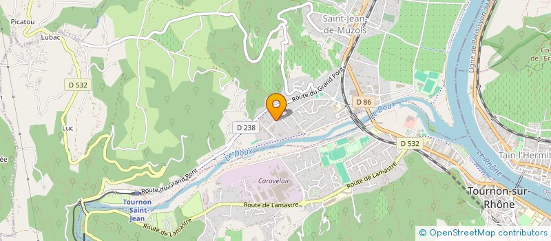 localisation de l'entreprise LCS IMMO à SAINT-JEAN-DE-MUZOLS
