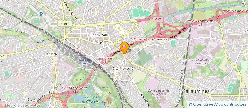 localisation de l'entreprise LCS INVEST  SALLAUMINES