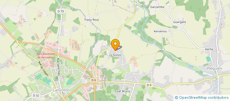 localisation de l'entreprise LCSFR  PLEGUIEN