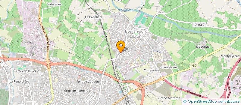 localisation de l'entreprise LCSH à BOUJAN-SUR-LIBRON