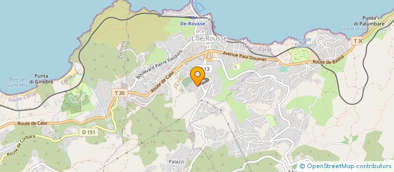 localisation de l'entreprise LCSP à L'ILE ROUSSE