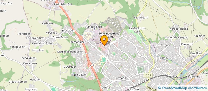 localisation de l'entreprise LCT 29 à LANDERNEAU