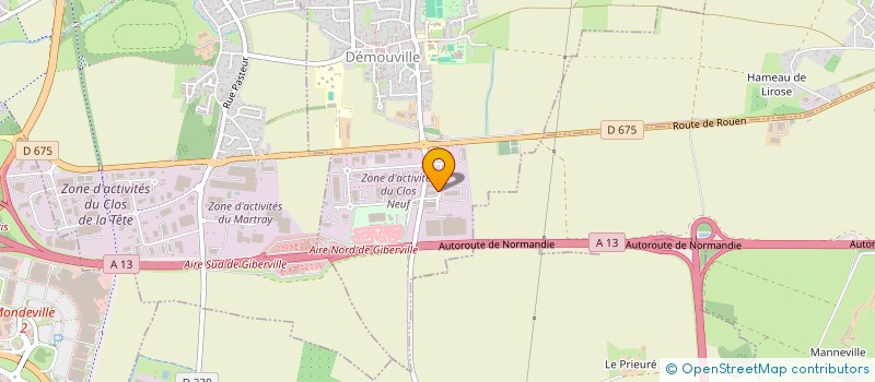 localisation de l'entreprise LCT AUTOMOBILE  DEMOUVILLE