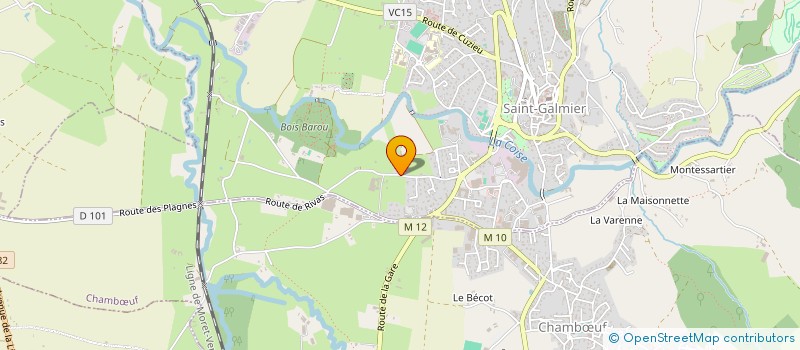 localisation de l'entreprise LCT IMMO  SAINT-GALMIER