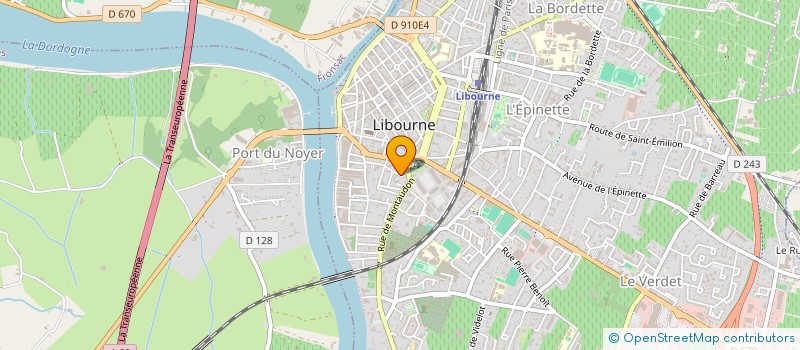 localisation de l'entreprise LCT IMMO  LIBOURNE