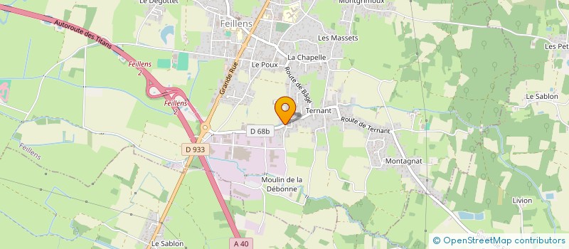 localisation de l'entreprise LCT INVESTISSEMENT à FEILLENS