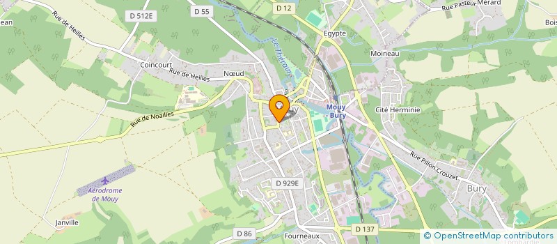 localisation de l'entreprise LCT PEINTURE  MOUY