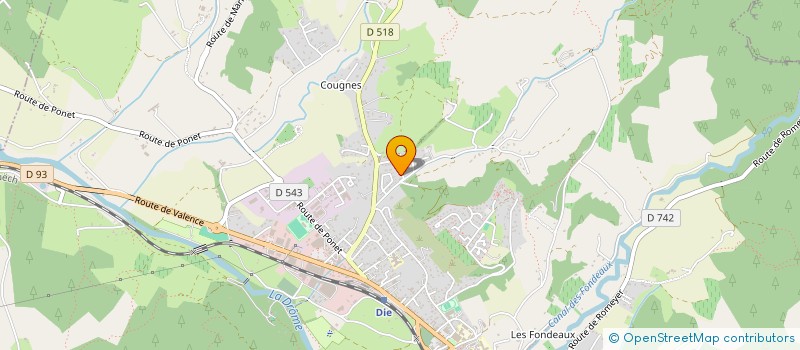 localisation de l'entreprise LCTEG2GRANE à DIE