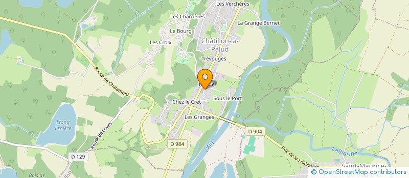 localisation de l'entreprise LCTP à CHATILLON-LA-PALUD