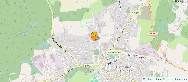 localisation de l'entreprise LCTP. CENTRE à CHATEAUNEUF S LOIRE