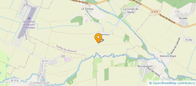 localisation de l'entreprise LCV  RUFFEY-LES-BEAUNE