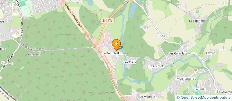localisation de l'entreprise LCV CONSEILS à MONTAGNAT