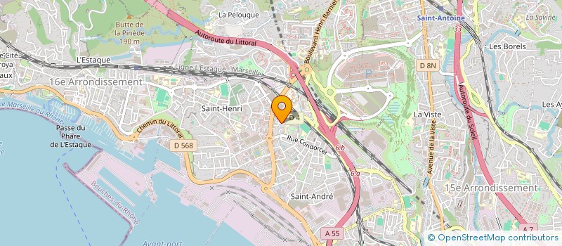 localisation de l'entreprise LCX TERRASSEMENT à MARSEILLE