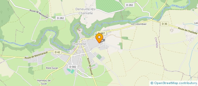 localisation de l'entreprise LD 03 à CHANTELLE