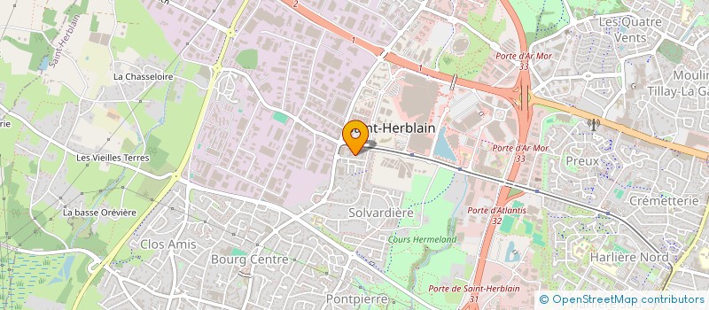 localisation de l'entreprise LD 44 MAITRISE D'OEUVRE  SAINT-HERBLAIN