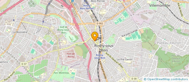 localisation de l'entreprise LD à ROSNY-SOUS-BOIS