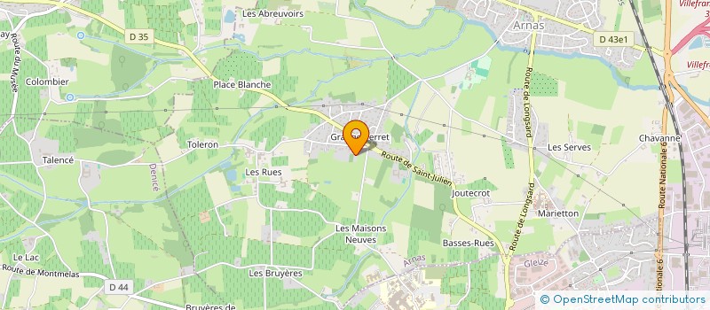 localisation de l'entreprise LD  ARNAS