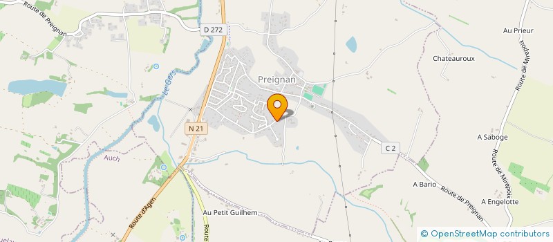 localisation de l'entreprise LD  PREIGNAN