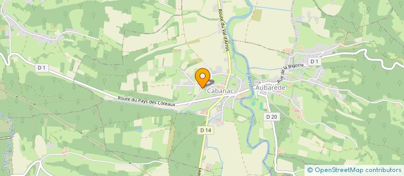 localisation de l'entreprise LD  CABANAC
