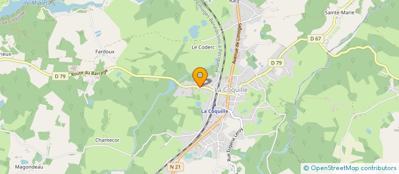 localisation de l'entreprise LD  LA COQUILLE