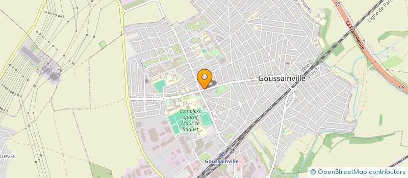 localisation de l'entreprise LD 95  GOUSSAINVILLE