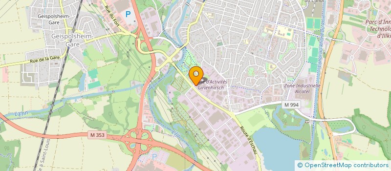 localisation de l'entreprise LD  ILLKIRCH-GRAFFENSTADEN