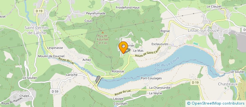 localisation de l'entreprise LD AGENCY  LISSAC-SUR-COUZE