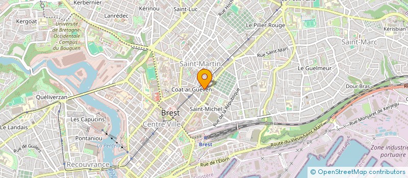 localisation de l'entreprise LD AUDIT à BREST