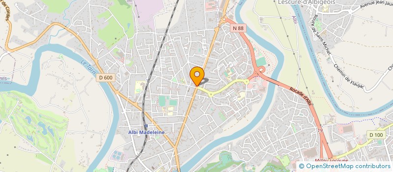 localisation de l'entreprise LD AUTO à ALBI