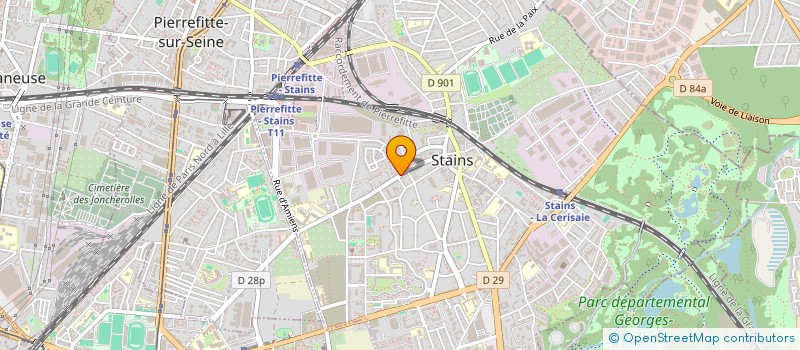 localisation de l'entreprise LD AUTO à STAINS