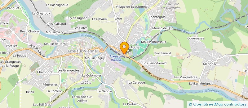 localisation de l'entreprise LD AUTO 87 à AIXE-SUR-VIENNE