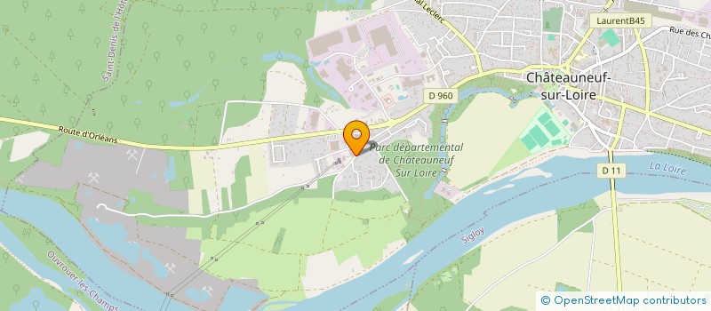 localisation de l'entreprise LD AUTO à CHATEAUNEUF-SUR-LOIRE