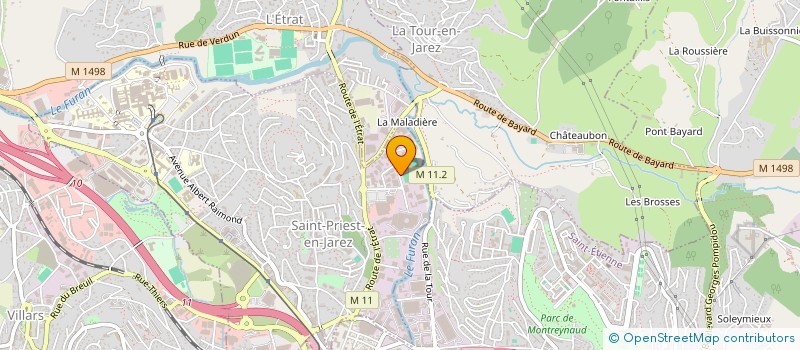 localisation de l'entreprise LD BAGAGES à SAINT-PRIEST-EN-JAREZ