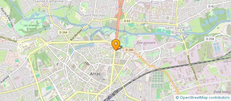 localisation de l'entreprise LD BEAUTE à ARRAS