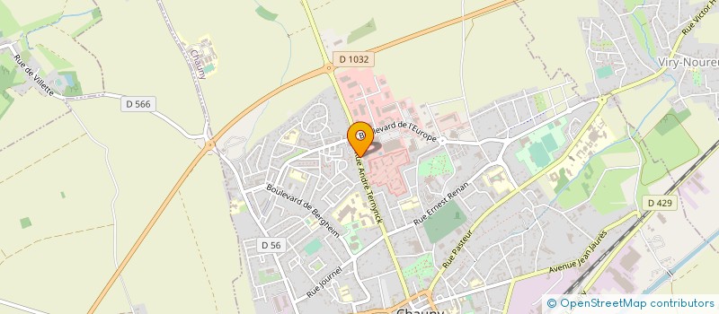 localisation de l'entreprise LD BIDAULT MOTOCULTURE  CHAUNY