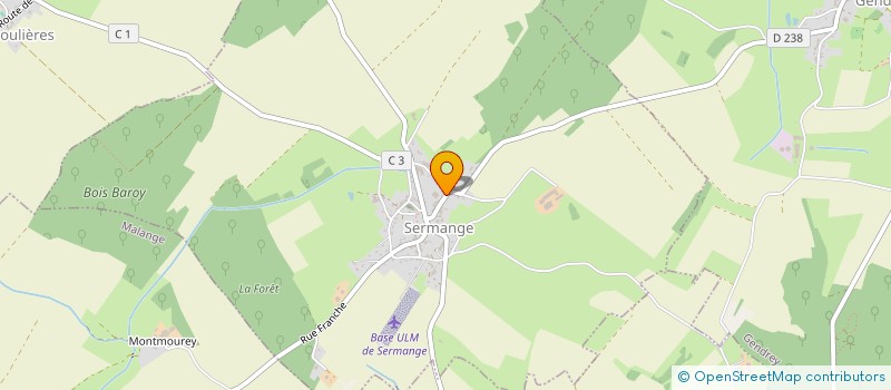 localisation de l'entreprise LD BIDEAUX à SERMANGE