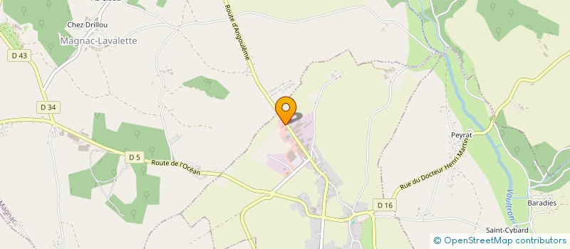 localisation de l'entreprise LD BOIS à VILLEBOIS-LAVALETTE