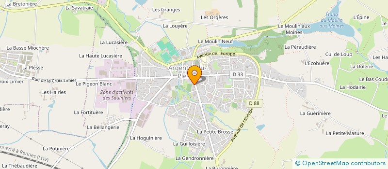 localisation de l'entreprise LD BUSINESS DEVELOPPEMENT  ARGENTRE-DU-PLESSIS