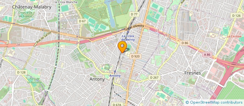 localisation de l'entreprise LD CAB à ANTONY