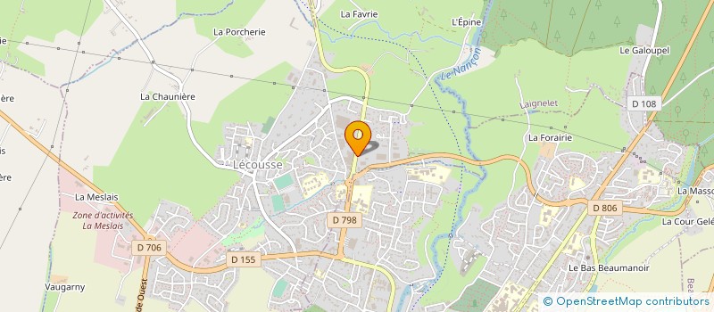 localisation de l'entreprise LD CHARPENTE à LECOUSSE