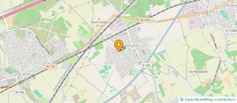 localisation de l'entreprise LD CLIM SERVICES  VALERGUES